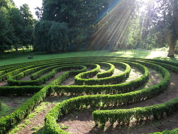 Labyrinth im Garten des St. Bonifatiusklosters